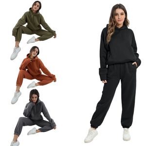 Custom Logo Stacked Sets Sweat Suits Unisex Two-Piece Autumn <b>Flare</b> Pants Cropped Hoodies Tracksuits Heavyweight Breathable - Product Image 1