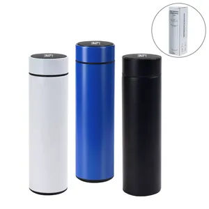 Double Wall Vacuum <b>Bottles</b> with Temperature Display 500ml - Product Image 1