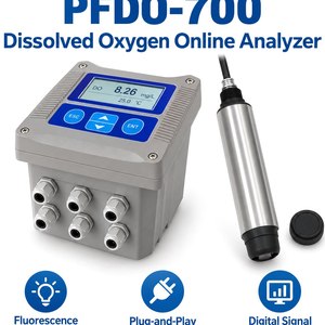 Kit transmetteur de capteur de fluorescence en acier inoxydable <span class=keywords><strong>FUNEL</strong></span> PFDO700, analyseur d'oxygène dissous, plage de DO 0-20 mg/L, 0-45°C - Product Image 1