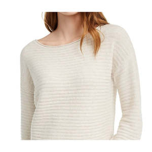 Cardigan a Costine Fatto a Mano per Ragazze Pink Rose, Taglia Piccola, Bianco, Stile Casual Coreano, Logo Frontale, Mezza Manica per Autunno e Inverno - Product Image 2