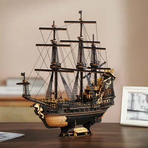 Pirate Warship <b>Model</b> <b>Building</b> Tool Kit a Fun and Imaginative Construction Jeu De Construction - Product Image 2