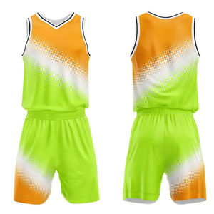 Conjunto de Uniforme de Baloncesto Personalizado Unisex al por Mayor, 100% Poliéster, Talla Grande, Transpirable, de Secado Rápido, Antibacteriano, Sublimado - Product Image 4