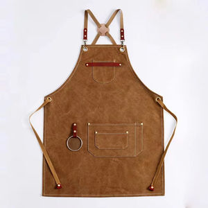 High Quality Sleeveless <b>Kitchen</b> <b>Apron</b> Long Canvas Embroidered Washable Chef's Clothing for Men <b>Women</b> Household Baking Parties - Product Image 1