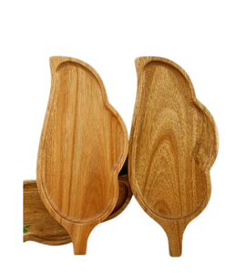 Unique Shape Decorative Wooden Serving Platter for Home Kitchen Restaurant Hotel Serverware Platter Made in India - Product Image 6