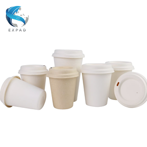 Vasos de fibra de caña de azúcar biodegradables para bebidas diarias - Product Image 1