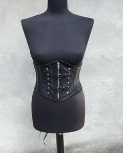 100% Corset sous le buste en brocart mince de qualité supérieure pour les femmes Shapewear réglable avec fermeture à glissière avant Style tissé - Product Image 1