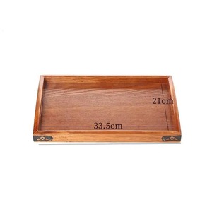Premium Quality Wooden Serving Tray with Handle and Brown Finished Perfect for Home and Kitchenware Accessory - Product Image 3