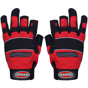 Barco <b>Leather</b> Ind Mechanic Work Gloves-Waterproof Anti-Slip Fireproof Touchscreen Enabled % Polyester Fabric - Product Image 3