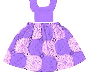 Daisy Apparel Ensemble imprimé de style été et printemps 2 pièces pour enfants filles 100% haut et jupe en coton emballés en Inde - Product Image 2