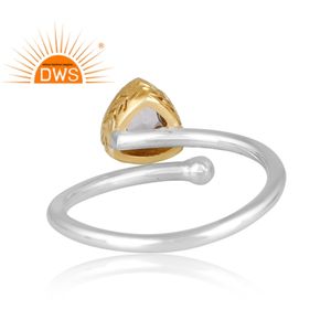 Anillo ajustable de piedras preciosas de amatista verde Natural de plata de ley fina más vendido, joyería personalizada para mujer, regalo para ella - Product Image 4