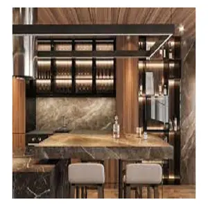 יוקרה וינטאג 'סלון ריהוט מודרני סלון ריהוט עץ לבן עץ מזנון מיני פינת קפה בית קפה יין לארון הבית