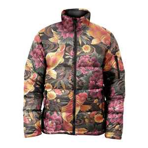 Veste coupe-vent bouffante vintage avec logo personnalisé pour hommes, manteau d'hiver décontracté avec Offre Spéciale bas quantité minimale de commande rembourré et respirant avec fermeture à glissière - Product Image 5