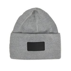 Gorro de Punto Acrílico con Puño, Diseño Waffle, Unisex, Personalizable con Logotipo OEM, Cálido para Invierno - Product Image 1