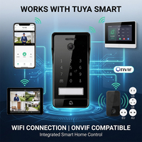 Videoportero IP Hiwink de Metal y Vidrio, Cámara de Puerta Exterior 1080P para Sistema de Entrada sin Llave ONVIF para Hogar Inteligente con Ranura para Tarjeta SD de 128G