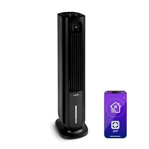 Ventilateur rafraîchisseur d'air à eau 330 m³/h, réservoir 7L, tour de refroidissement portable pour la maison, idéal pour les pièces jusqu'à 30 m², 85W, noir - Product Image 1
