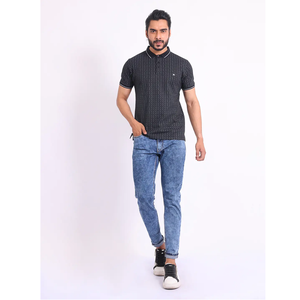 Vente chaude Élégant Premium Mercerisé 100% Coton T-Shirt Regular Fit Demi Manches pour Polo Neck Confortable Casual Wear - Product Image 1