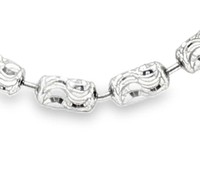 Collier chaîne à maillons en or véritable 22 carats pour femme, style vintage, 48 cm, pour fiançailles, mariage, anniversaire et soirée