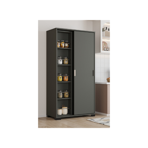 Aeka LUNA Armoire de cuisine rotative multi-usages Anthracite avec 15 étagères - Gain de place - Design nordique simple et pratique - Product Image 3