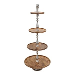 Soporte de aluminio para tartas de forma ovalada de fabricante OEM, perfecto para fiestas de cumpleaños, bodas, recepciones y presentaciones de aniversario - Product Image 5