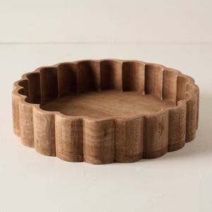 Ménage Mangue En Bois Ustensiles De Cuisine Décoratif Meilleure Vente Top Qualité Pâte Bol Salade De Service - Product Image 5