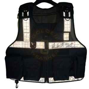 Veste de sécurité réfléchissante haute visibilité pour travaux routiers, vêtements de sécurité paramédicaux, uniforme de garde de sécurité noir, veste tactique - Product Image 6