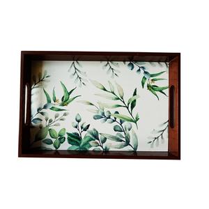 Bandeja de Madera Artesanal con Asas Laterales, Multiusos, para Desayuno, Té y Café, para Cocina y Comedor - Product Image 6