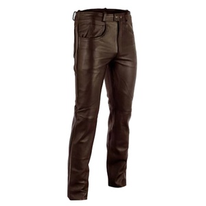 Pantalon en cuir décontracté de style dernier cri pour hommes, meilleure qualité, toile respirante, taille moyenne, délavé foncé, en vente à bas prix - Product Image 3