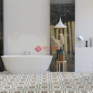 Carreaux en ciment 200x200mm, carreaux en grès artisanal, rehaussent les murs avec des motifs vibrants. - Product Image 2