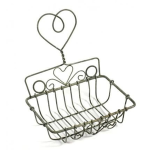 Porte-savon mural en fer forgé imperméable moderne en finition grise pour hôtels, villas, maisons et salles de bain - Product Image 1