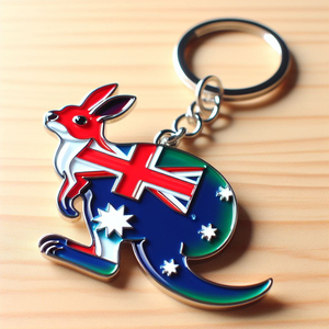 Chaveiro de metal personalizado em liga esmaltada austrália lembranças chaveiro canguru coala