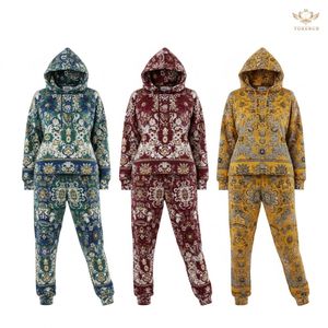 Conjunto de sudaderas con capucha de talla grande de alta calidad para mujer, estampado informal elegante a la moda para el invierno Yokebud - Product Image 6