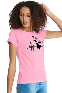 เสื้อบูติกอินเดียแบบพรีเมี่ยมใหม่ล่าสุดเสื้อสั้นสีชมพูแบบถักสวมใส่สบายเสื้อผ้าแบบตะวันตก - Product Image 2