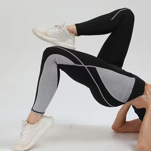 กางเกงโยคะยืดได้สำหรับผู้หญิงกางเกงเลกกิ้งออกกำลังกายฟิตเนสเอวสูงพิมพ์ลาย - Product Image 5