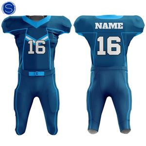Uniforme de football américain Ensemble d'uniformes de football en gros Uniforme d'équipe avec logo imprimé personnalisé Fabriqué au Pakistan - Product Image 3