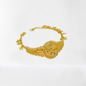 Luxury Brass Jewelry Wedding Pure <b>Gold</b> Plated <b>hand</b> Accessories Dubai Africa India <b>hand</b> Braslate for Women and Girls - Product Image 1