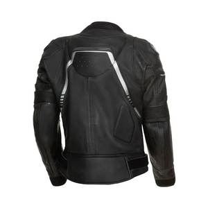 Veste de moto pour homme en cuir véritable, prix imbattable, couleur unie, vente en ligne - Product Image 2