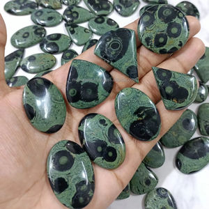 Cabochons en vrac de pierres précieuses de jaspe Kambaba de qualité supérieure Cabochons en cristal authentiques pour bijoux Cabochon de haute qualité à dos plat - Product Image 1