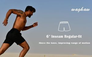 Short de course en maille athlétique respirant pour homme Short de course à entrejambe de 5.5 pouces avec motif solide Service OEM disponible - Product Image 5