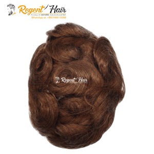 Top Selling 100% Remy Indian Hair for Swiss Front Lace Hand Tied Weft Man's <b>Toupee</b> Natural Water Wave Style Wigs Available - Product Image 4