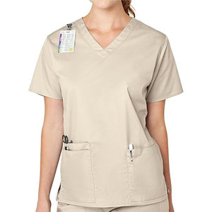 Léger échauffement col en V uniformes naturels vêtements de travail d'infirmière pour femmes vestes de gommage pour l'hôpital meilleure vente - Product Image 6