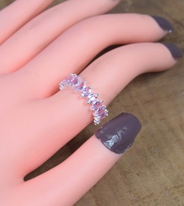 925 Sterling Silver Gemstone <b>Ring</b> Wedding Pink <b>Rose</b> <b>Quartz</b> January Birthstone Handmade 925 Sterling Silver Jewelry Christmas - Product Image 3