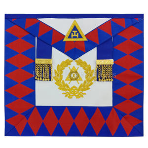 ผ้ากันเปื้อนอันยิ่งใหญ่เครื่องราชกกุธภัณฑ์สำหรับนายทะเบียนปักตราสัญลักษณ์และไม้กางเขนที่มีสองพู่ - Product Image 3