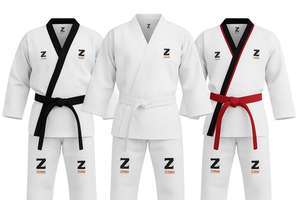 Taekwondo WTF uniforme Zevran marca Unisex 100% algodón artes marciales precio de fábrica - Product Image 6
