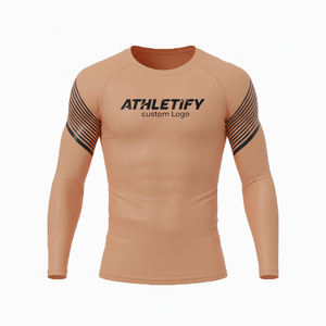 เสื้อกีฬาแขนยาวสำหรับผู้ชาย สำหรับออกกำลังกาย ฝึกซ้อม วิ่ง ระบายอากาศ ซับเหงื่อ ช่วยเพิ่มประสิทธิภาพ - Product Image 1