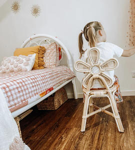 Chaise de rotin d'usine du Vietnam de bonne qualité de forme de fleur avec le prix bon marché en gros - Product Image 4