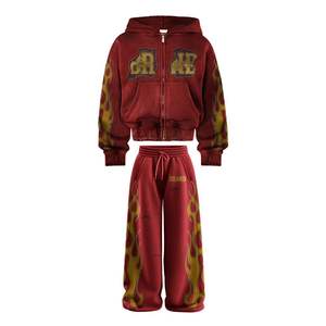 Conjunto Deportivo de Invierno Unisex de Lujo, con Capucha, Talla Grande, Material Transpirable, Pantalones con Pedrería Personalizados, Ropa de Alta Costura - Product Image 4