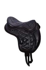Sillín de carrera de cuero marrón de primera calidad Equipo de equitación ecuestre duradero en cómodo estilo occidental para caballos - Product Image 6