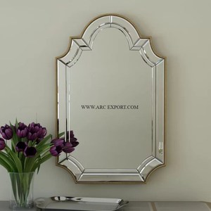 Espejo de pared de baño vintage Calidad Premium Forma cuadrada Flor Lujo Nuevo aspecto Patrón Espejo de decoración de pared al mejor precio - Product Image 1