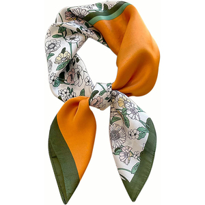 Custom Printed Solid Plaid Casual Luxury <b>Silk</b> <b>Scarves</b>-Personalized Designer Fashion Wholesale - Product Image 1