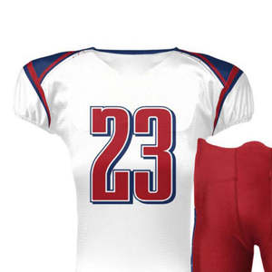 Uniforme de football américain léger de haute qualité pour adultes Design OEM personnalisé Couleurs personnalisées Offre Spéciale imprimé à manches courtes - Product Image 4